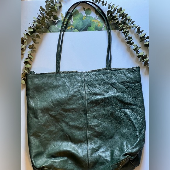 latico Handbags - Latico Green Real Leather Tote Bag